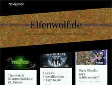 Tablet Screenshot of elfenwolf.de